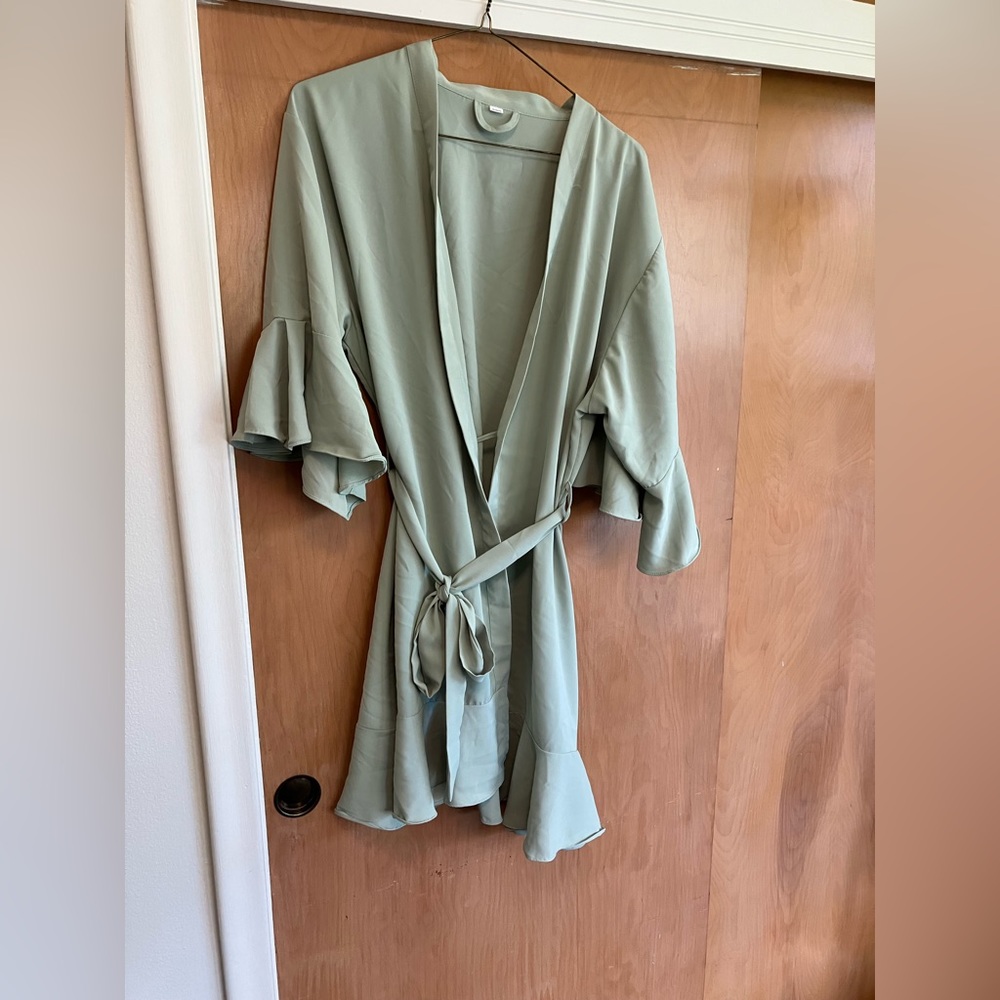 Green Getting Ready Robe